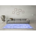 thumbnail image 3 of Ahgly Company Machine Washable Indoor Square Persian Blue Traditional Area Rugs, 7' Square, 3 of 4