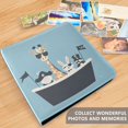 thumbnail image 4 of FORMRS 3 Ring Photo Album 4"x6" Self Adhesive Large Capacity PU Leather Cover, Pirate Animals, 4 of 8