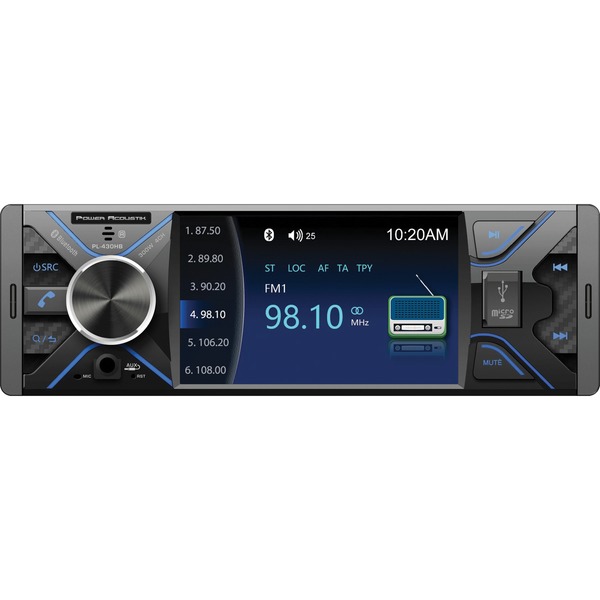 Power Acoustik Pl430hb 4.3inch SingleDin inDash Dvd Receiver