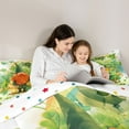 thumbnail image 4 of Feelyou Cartoon Gnome Twin Bedding Sets 7pcs, Lucky Spring Shamrock Bedding Comforter Set, 4 of 8