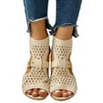 thumbnail image 5 of Kcodviy Up Zip Out Hollow Outdoor Shoes Women'S Ladies Fashion Sandals Vintage Women'S Sandals Size 12 Womens Sandals Size 12 Womens Sandals Women'S Sandals Women'S Sandals Size 9 Sandals For, 5 of 6