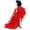 Red, variant on Womens Skirts High-Low Floor Length Skirts High Waist Elastic Casual Mesh Fluffy Skirts Daily Streetwear Simple Lightweight Skirts