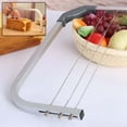 thumbnail image 4 of HEALEEP Adjustable Cake Leveler 1Pack Cake Cutting Slicing Trimming Silver Baking Tool, 4 of 8