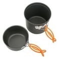 thumbnail image 1 of Kit de Cuisine de Randonnée, Ensemble de Cuisine de Camping Portable Inodore Fort Portant Haute Résistance pour Poignée Orange Randonnée, Poignée Verte, 1 of 8