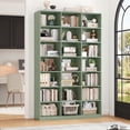 thumbnail image 2 of Hiphuta 21-Cube Bookcase, 86"H Tall Wooden Bookshelves for Bedroom, Living Room and Office, Freestanding Display Shelves Cube Organizer, Green, 2 of 7