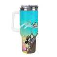 thumbnail image 4 of Adventure Time Jake The Dog 40 Oz Tumbler With Handle And Straw Lid, Stainless Steel Vacuum Insulated Tumbler, Travel Mug Straw Covers Cup, Gifts for Women Men, 4 of 8