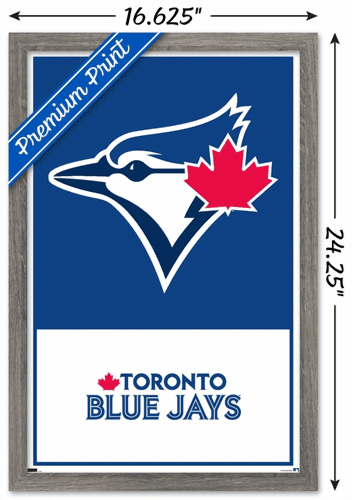 MLB Toronto Blue Jays - Logo 22 Wall Poster, 14.725" x 22.375" Framed