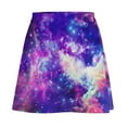 thumbnail image 5 of Colorful Galaxy Skirt Spring Flaming Star Nebula Fashion Casual A-line Skirts Kawaii Mini, 5 of 7