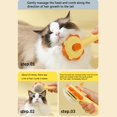 thumbnail image 2 of Lindo peine desmatador, cepillo de aseo para gatos autolimpiante, suministros para mascotas (amarillo), 2 of 4