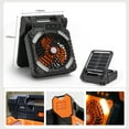 thumbnail image 4 of Ventilador de camping con energía solar y linterna LED: ¡5200 mAh de energía recargable!, 4 of 11