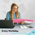 thumbnail image 6 of Enday 1.5 Inch Binder 3 Ring Binders with Pockets for Home, Office, School Supplies Organization, Pink 6 Pc, 6 of 7