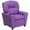 Lavender, variant on Bowery Hill Kids Recliner in Pink with Cup Holder