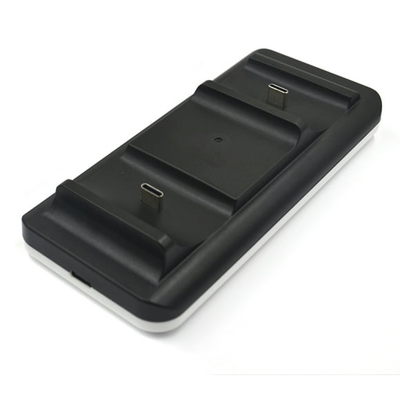 Dual Slot Gamepad Station Charge Support Straight Charge Base Dock for PS5 Wireless Controller (Black)