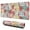 Pioneer Flower Floral-2, variant on Long Mouse Pads for Desk,Pioneer Flower Floral Print Pattern Desk Mats on Top Of Desks, Desk Mouse Pad Extra Large with 3mm Non-Slip Base and Stitched Edge for Gaming,Office,Work,Home 31.5"x11.8"