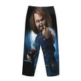 thumbnail image 3 of Lsque Chucky Print Women's Pajama Pants, Lounge Pant - Comfortable Home Wear,Elastic Waistband, Stylish Design-Large, 3 of 9