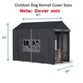 thumbnail image 2 of Funda para caseta para perros al aire libre LYBOSH, cobertura total de 2,4 x 1,2 x 1,8 m, 2 of 6