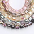 thumbnail image 2 of U8MO 10pcs Colorful 8mm 10mm Round Cylinder Faceted Crystal Glass Loose Beads-Rose Golden-10mm, 2 of 6