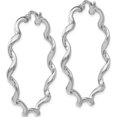thumbnail image 2 of Sterling Silver Polished Twisted Hoop Earrings (38x38.3), 2 of 5