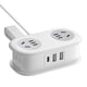 thumbnail image 1 of Regleta cinco en uno con puertos USB, alargador con protector contra sobretensiones, regleta portátil para viajes, carga inteligente USB que satisface las necesidades de diversos dispositivos, 1 of 2