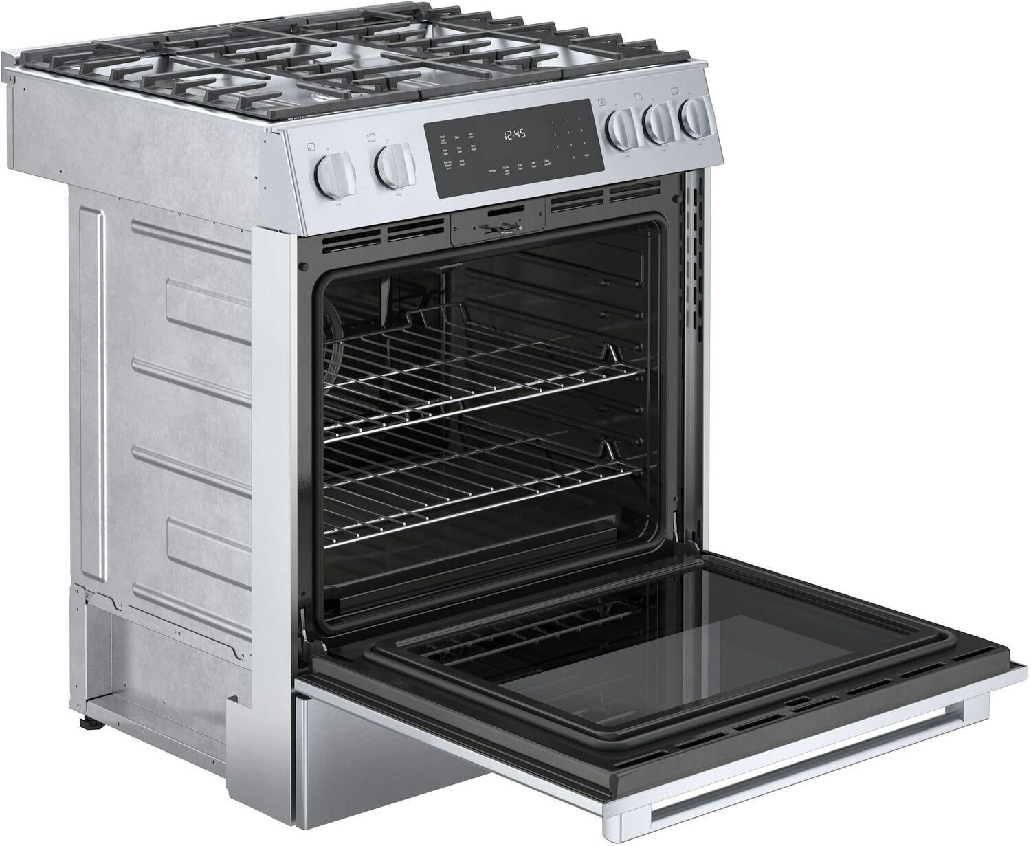 Bosch Hgi8056uc 800 Series 32" Wide 4.8 Cu. Ft. Slide In Gas Range - Stainless Steel