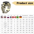 thumbnail image 3 of YYKihy Mens Ring Jewelry Copper Inlaid Carved Finger Ring For Daily Life, 3 of 6