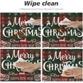 thumbnail image 6 of Round Table Cloth Christmas Buffalo Plaid Tablecloth Elastic Edge Fitted Table Cover Fits Tables Up to 44 Diameter, 6 of 6