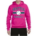 thumbnail image 2 of Wild Bobby City of Seattle Baseball Fantasy Fan Sports Unisex Hoodie Sweatshirt, Fuschia, X-Large, 2 of 6