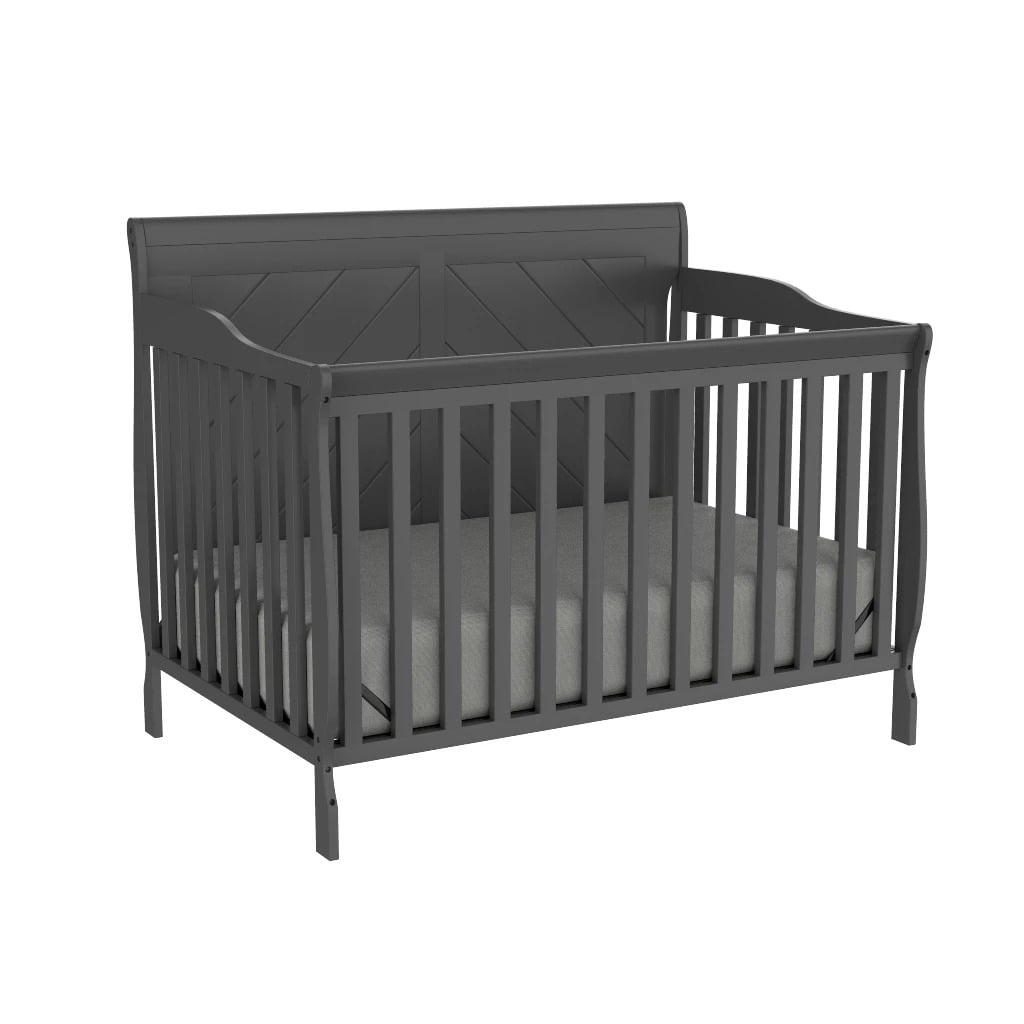 dark grey crib