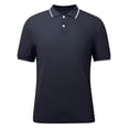 thumbnail image 5 of FUZHIQ Men's Slim Fit Short Sleeve Polo Shirts Contrast White Trim Collar , Breathable Soft Lightweight Multi Colors for Summer Golf Business Daily Wear,XXXL, 5 of 9