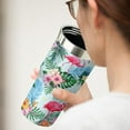 thumbnail image 5 of Flamingo Tumbler with Handle and Flip Straw for Women Men, 30oz Stainless Steel Insulated Cup, Water Bottle Travel Coffee Mug, Gifts for Animal Lovers, 5 of 6