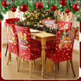 thumbnail image 5 of Touchbetter 6 Pcs Christmas Dining Chair Covers Removable Washable Stretch Slipcovers for Xmas Restaurant Farmhouse Kitchen Hotel Decor Supplies(Gingerbread Man), 5 of 6