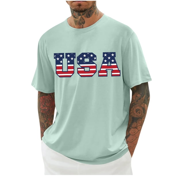 Camisas de Manga Larga para Hombres Imprimir Cuello Redondo Manga Corta Blusa Algodón Lino Poliéster, Camisa de Moda Casual para Hombres