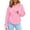 Pink, variant on WAYUTE Sweatshirt for Women Pet Carrier Long Sleeve Hoodie Sweatshirt Zipper Pocket Drawstring Drop Shoulder Oversized Fall Fashion Clothes Tops Casual Outdoor,Black,L