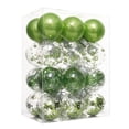 thumbnail image 3 of 24 bolas de Navidad de plástico transparente de 6/8 cm para decoración de fiestas de árboles de Navidad, colgantes de esferas de Navidad para Año Nuevo 2024, 3 of 4