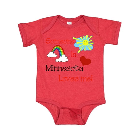 

Inktastic Someone in Minnesota Loves Me! Gift Baby Boy or Baby Girl Bodysuit