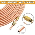 thumbnail image 4 of 3/16" Brake Line Kit-25ft Flexible Tubing with 28pcs Brake Line Fittings(16Pcs Fittings, 4Pcs Unions+8Pcs Nut), 2 in 1 Combo Kit, 4 of 7
