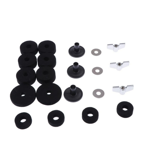 MERIGLARE 21 Pièces Accessoires de Remplacement de Cymbales - Manchons de Cymbales avec Écrous de Base