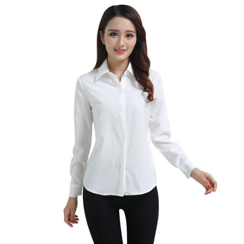 long sleeve formal blouse