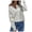 White, variant on Vedolay Sweaters Fall Womens Striped Fashion 2023 Sweaters Collared Oversized Pullover Tunic Tops,Pink M