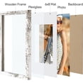 thumbnail image 2 of Vittanly 8x12 Picture Frame, Premium Material with Shatter Resistant Plexiglass, Display Pictures 6x8 with Mat or 8x12 without Mat, Photo Frame for Wall or Table Top Display, Distressed White, 1 Pack, 2 of 6