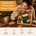 thumbnail image 4 of DIY Christmas Fabric Art Painting Kit, No-Sew Christmas Fabric Poke Mosaic Craft with Frame & Tools, Adult DIY Art Set, Holiday Wall Decor, Xmas Gift for Craft Lovers, 4 of 8