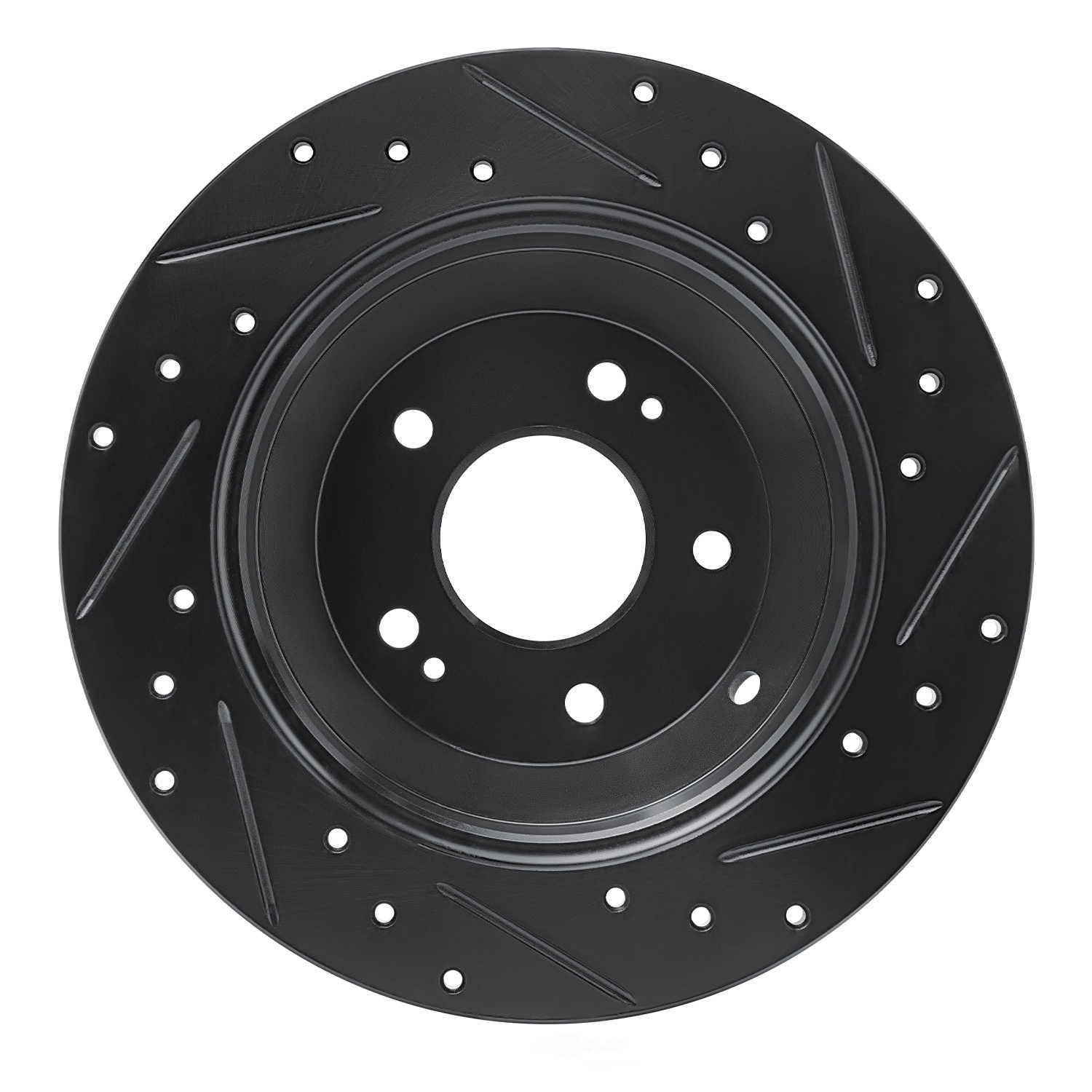 Dynamic Friction Company 633-21029L DFC Brake Rotor - Drilled And Slotted - Black