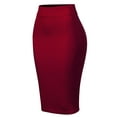 thumbnail image 3 of MixMatchy Women's Casual Classic Bodycon Pencil Skirt, 3 of 5