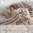 thumbnail image 5 of Farmhouse 4th of July Bedding 3 Piece Duvet Cover Set Full Size, American Country Star Botanical Soft Microfiber Comforter Cover with Zipper Closure & Pillowcases, Wrinkle & FadeResistant Quilt Cover, 5 of 9