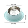 Kitty Bowl With Non Spill Edge Raised Dog For Cat Feeder Food Water