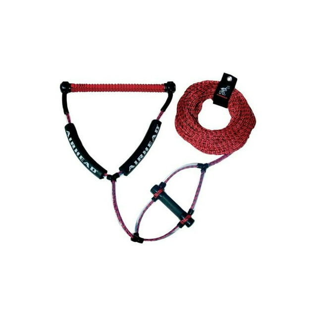 Airhead AHWR-2 Poignée Astucieuse 70 Pi 4 Sections Corde de Remorquage Thermique pour Bateau Wakeboard, Rouge