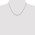 thumbnail image 3 of Diamond2Deal 925 Sterling Silver 1.5 mm Diamond-cut Rope Chain w/2in ext. Necklace for Women 18", 3 of 6