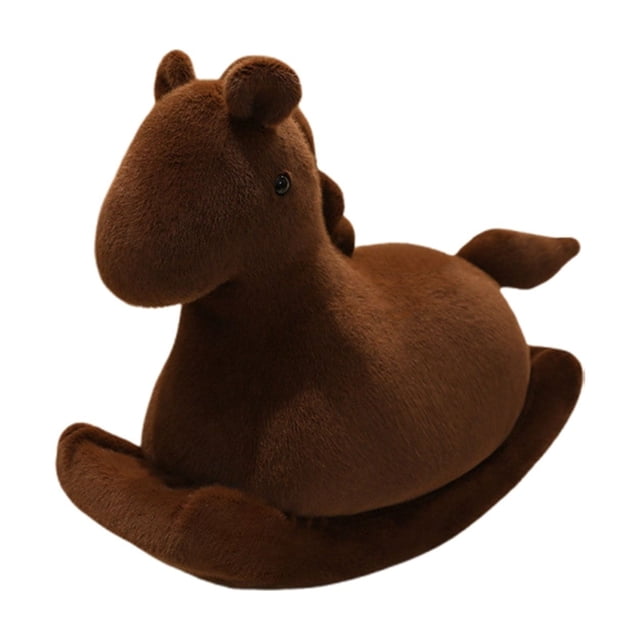 Peluche caballito balancín, cojín, compañero de sueño suave para el hogar, cama, sofá, salón, dormitorio, coche