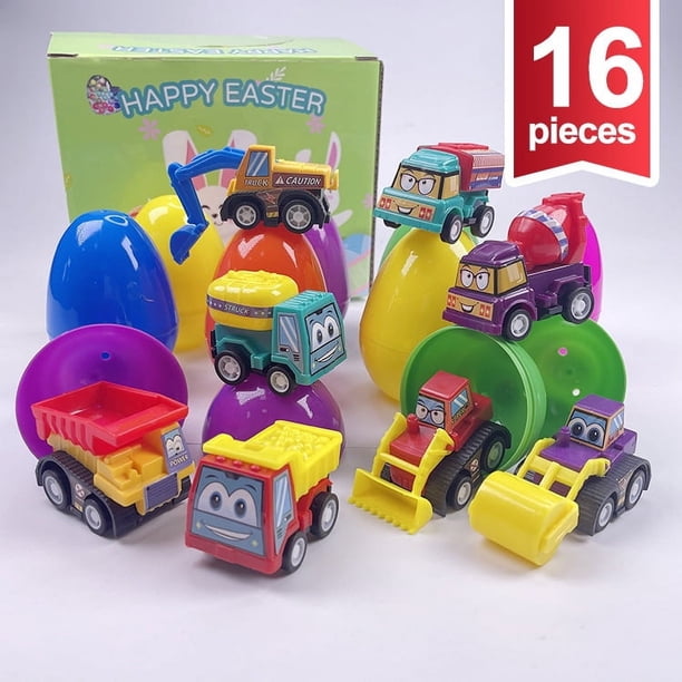 Huevo de simulación de bricolaje de Pascua, cáscara de huevo gashapon de dibujos animados, cáscara de huevo de Pascua, huevo sorpresa, material de apertura del coche, cáscara de huevo colorida