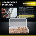thumbnail image 5 of Kit de Crimpado Terminales Anillo Cobre en Forma U 500 Piezas Surtido Cable No Aislado Conector una EléCtrico Pala 454TABC, 5 of 5